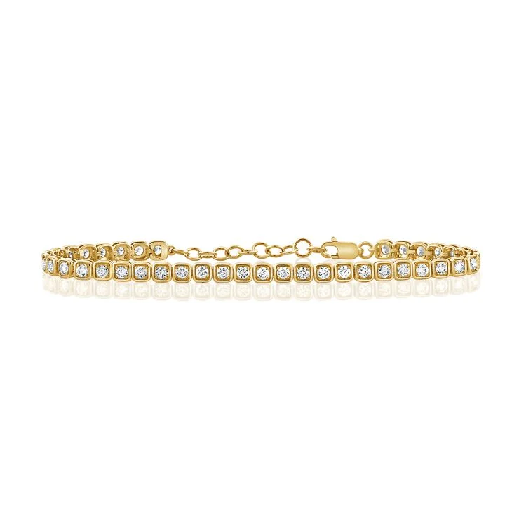 14K GOLD DIAMOND COURTNEY TENNIS BRACELET