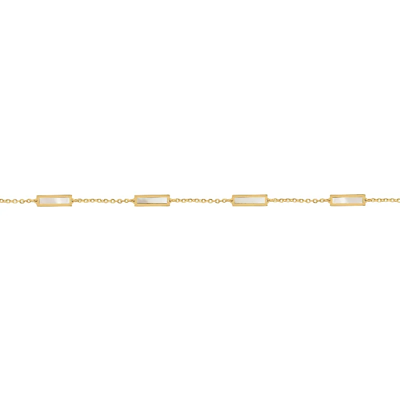 14K GOLD MOTHER OF PEARL ANNA BRACELET