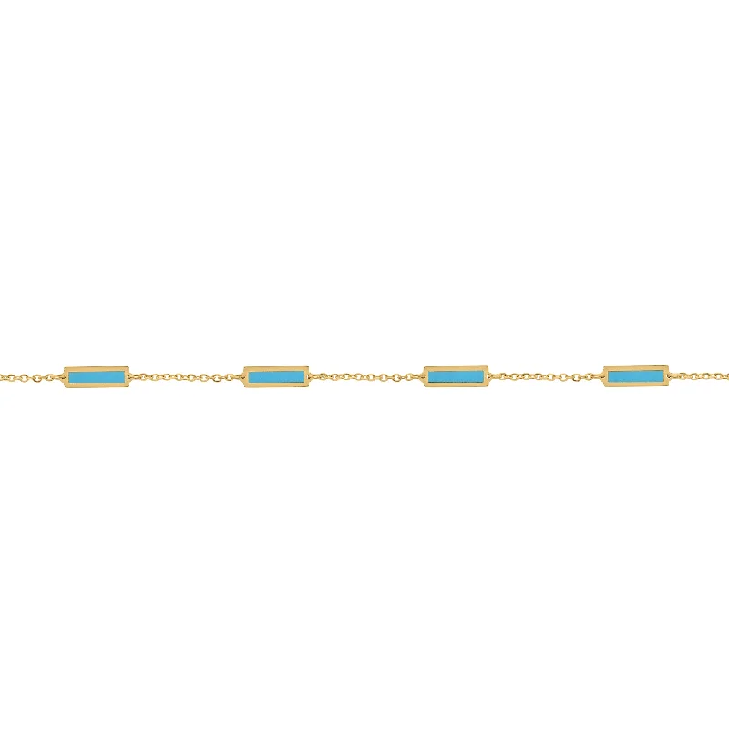 14K GOLD TURQUOISE ANNA BRACELET