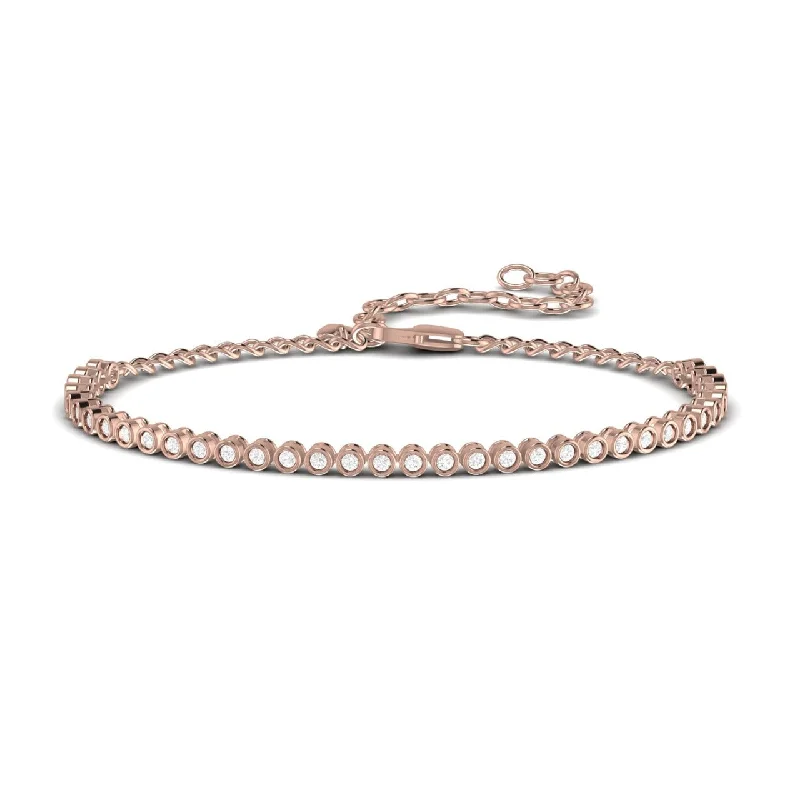 Flow Natural Diamond Tennis Bracelet in 18K Gold