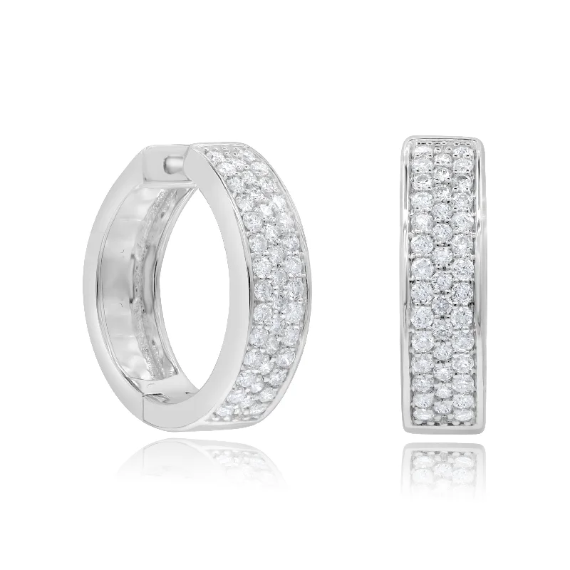 0.44ct Diamond Earrings set in 14KT White Gold /HP400072