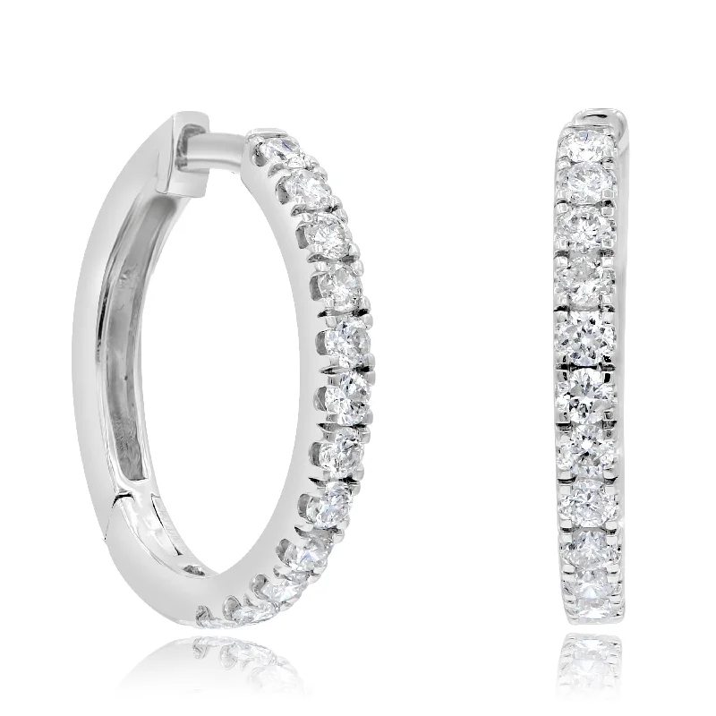 0.46ct Diamond Earrings set in 14KT White Gold / HP401483