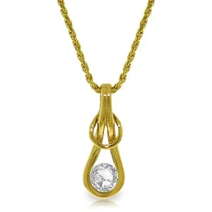 0.5 Carat 14K Solid Yellow Gold Never Compromise Diamond Necklace