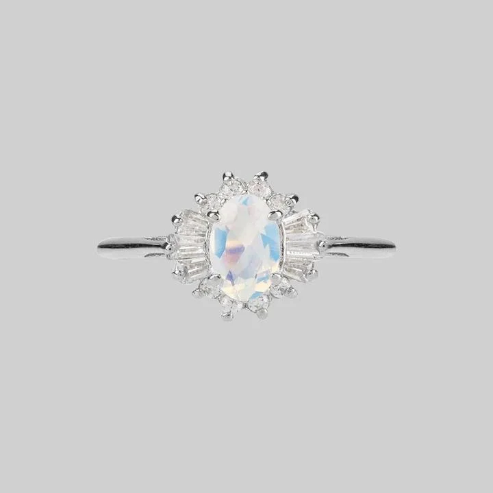 AURELIA. Opal Cluster Silver Ring