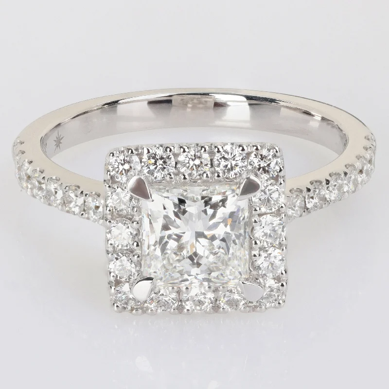 Created Forever 1 3/8ct TDW Lab-Grown Diamond Engagement Ring 14k White Gold