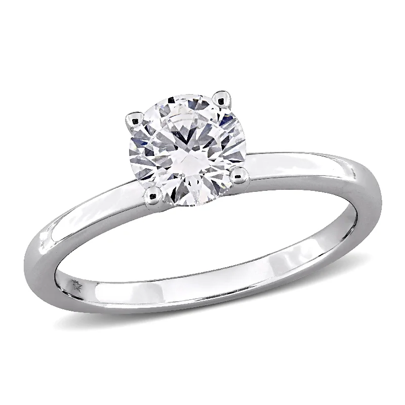 Created Forever 1ct TW Lab-Grown Diamond Solitaire Engagement Ring in 10k White Gold