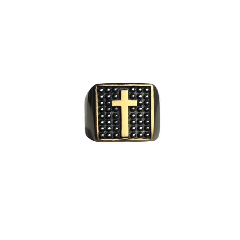 Cross Signet Ring