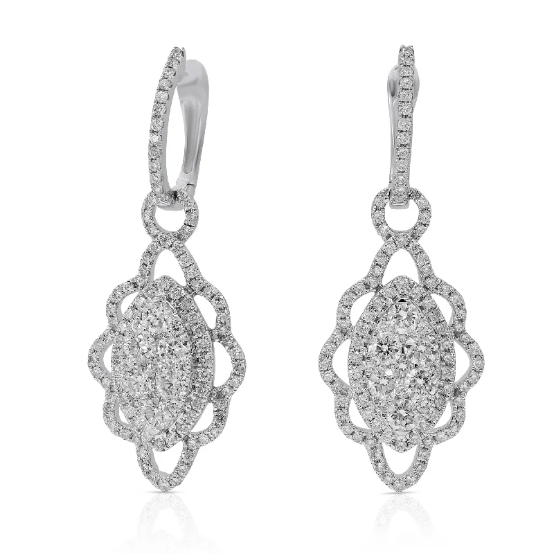 2.75ct Diamond Earrings set in 18KT White Gold / ER3689A001