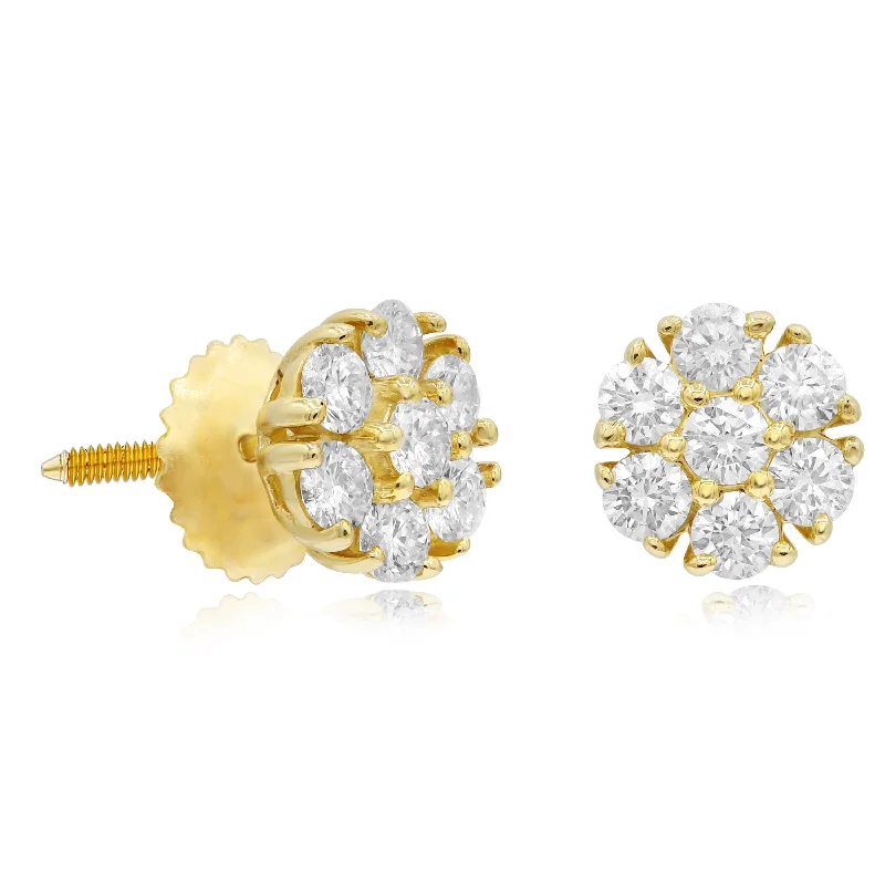 0.57ct Diamond Earrings set in 14KT Yellow Gold / ERM2