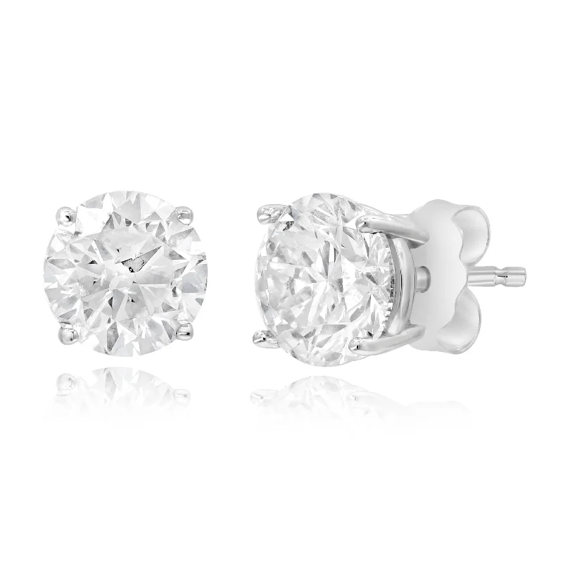 2.08ct Diamond Earrings set in 14KT White Gold / EST6