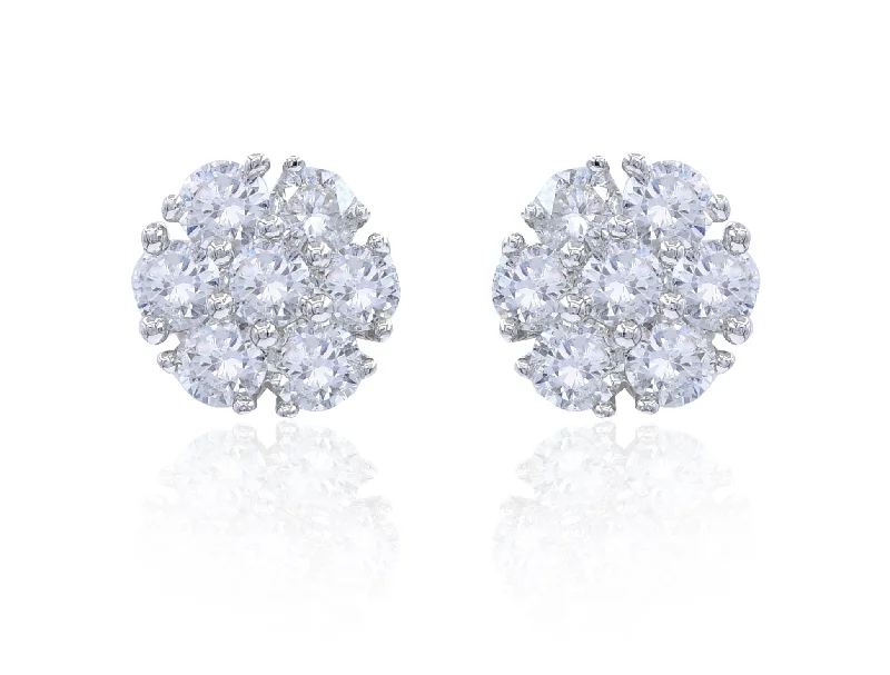 0.77ct Diamond Earrings set in 14KT White Gold  / FER4066H1