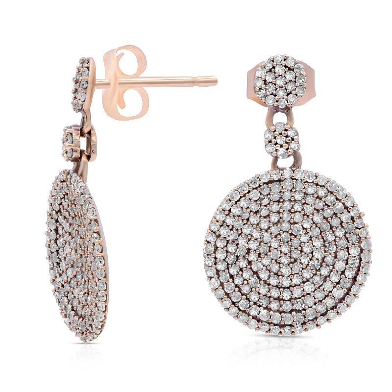 1.35ct Diamond Earrings set in 14KT Rose Gold / JBDE66005P