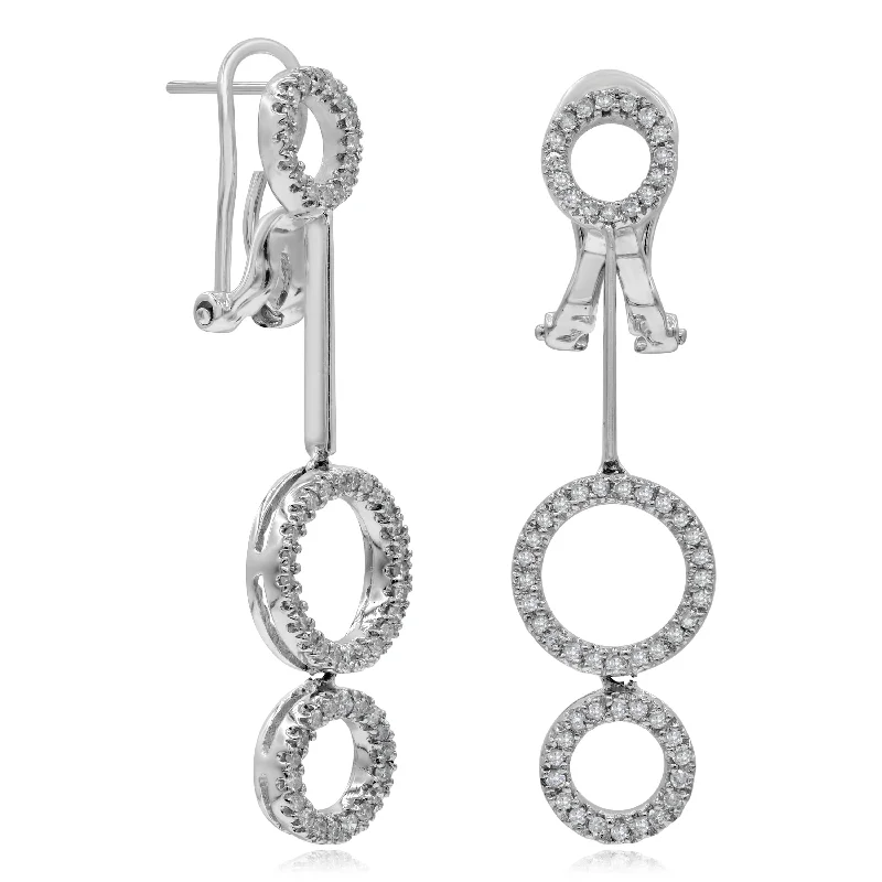 0.46ct Diamond Earrings set in 14KT White Gold / ESC6584