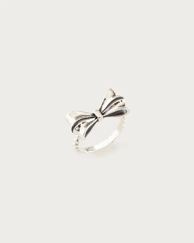 Silver Bow Ring