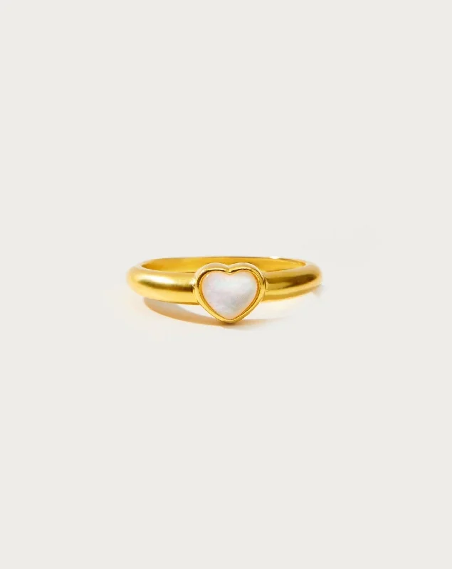 Gold Devon Heart Ring