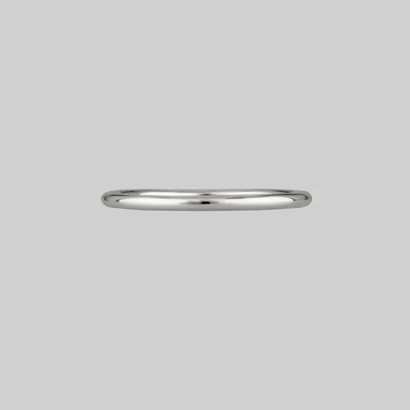 HOPE. Simple Silver Band Ring