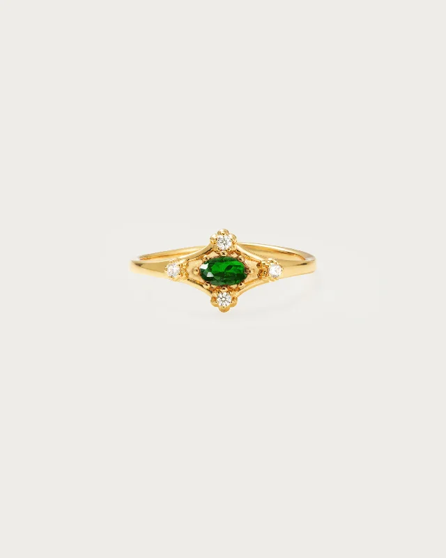 Juliet Emerald Green Ring