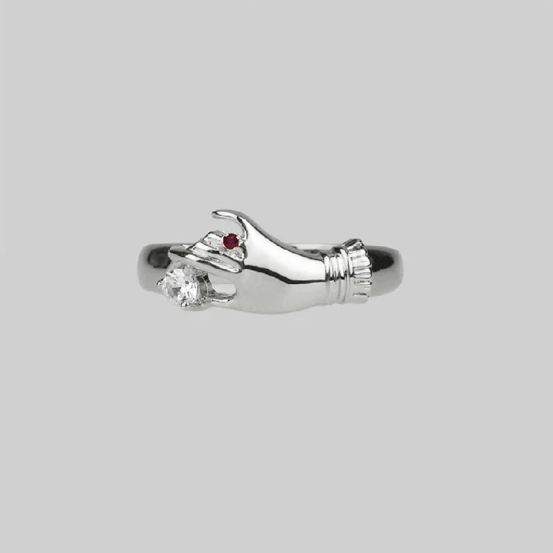 MILDRED. Disembodied Hand Silver Ring