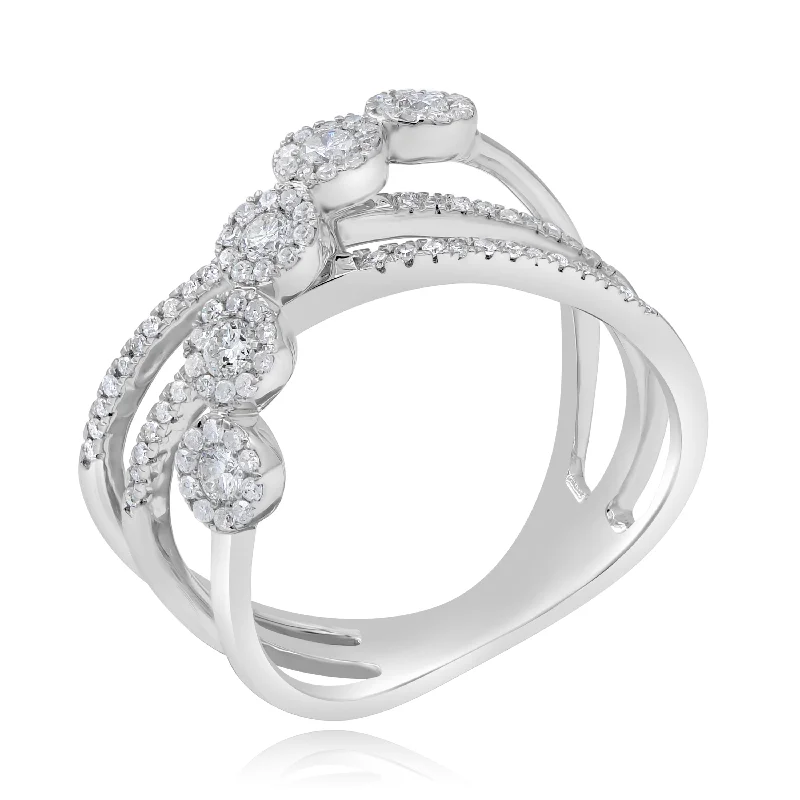 0.48ct Diamond Ring set in 14KT White Gold / PCR156372A3