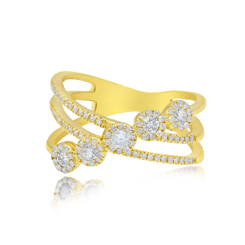 0.48ct Diamond Ring set in 14KT Yellow Gold / PCR156372B2