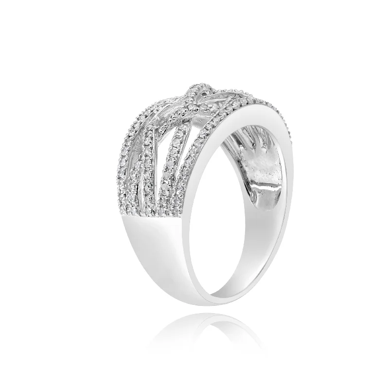 0.51ct Diamond Ring set in 14KT White Gold / R10082