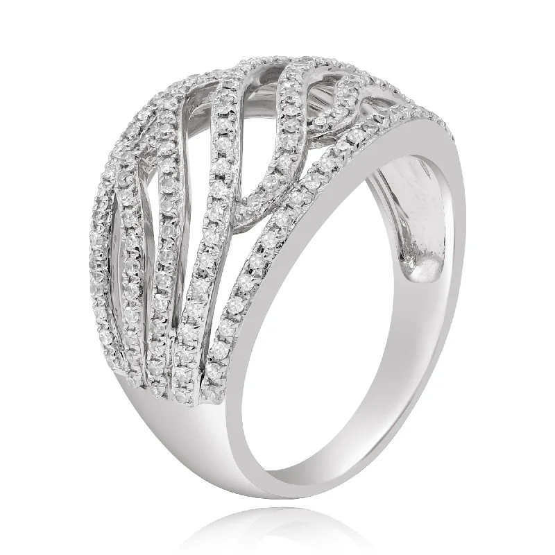 0.60ct Diamond Ring set in  14KT White Gold / R10886B