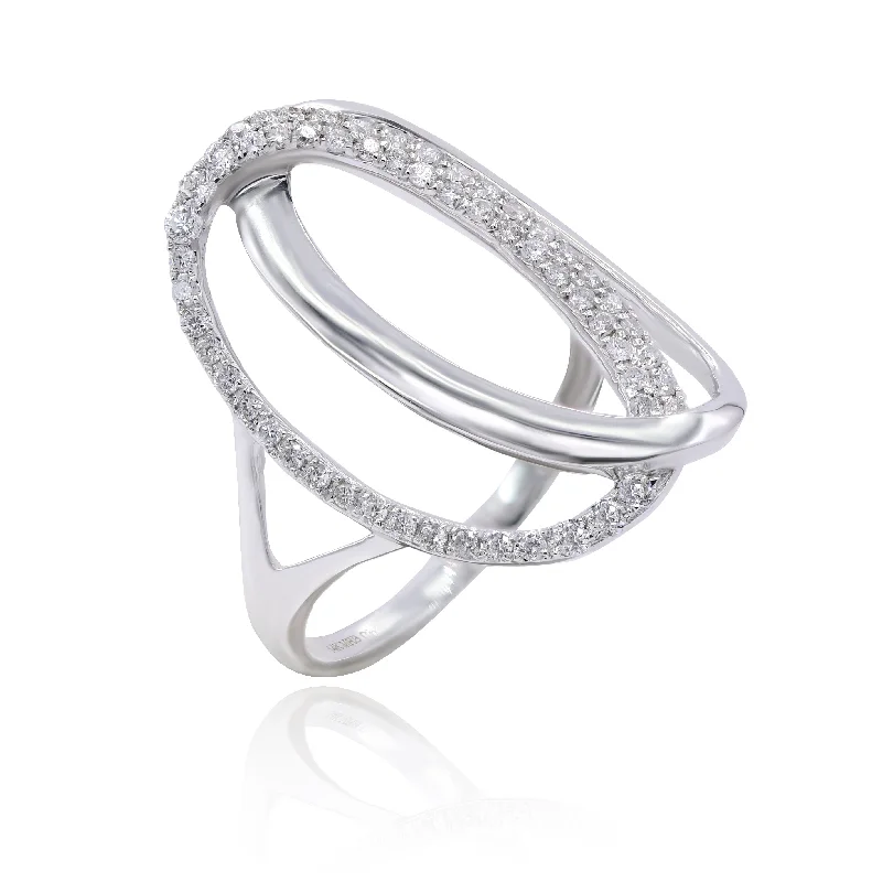 0.33ct Diamond Ring set in 14KT White Gold / R13875C4