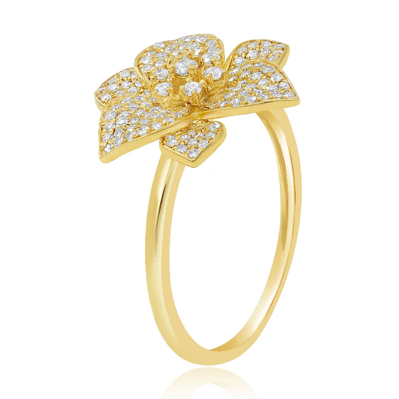 0.46ct Diamond Ring set in 14KT Yellow Gold / R15792A2