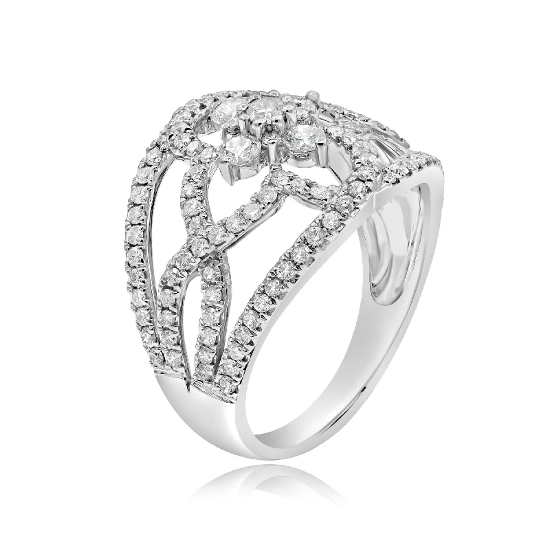 1.06ct Diamond Ring set in 14KT White Gold / R21785