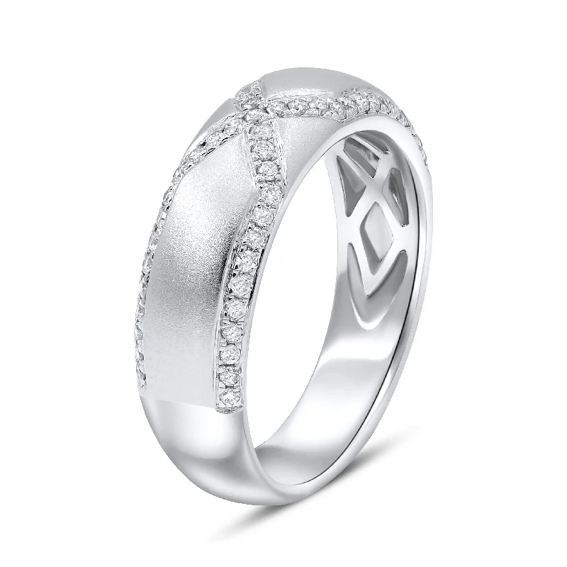 0.26ct Diamond Ring set in 14KT White Gold / R21956