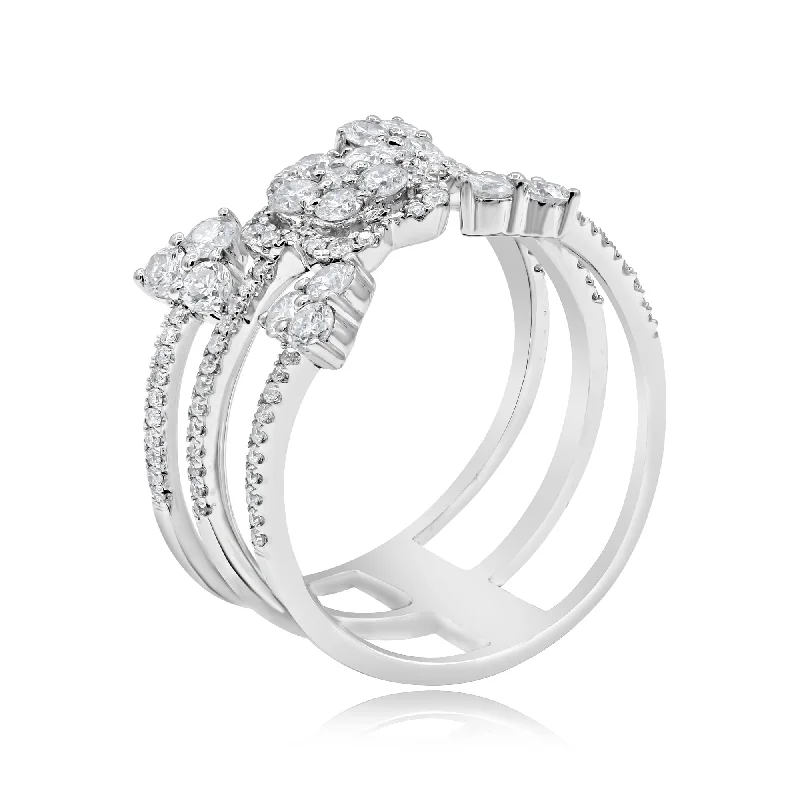 1.02ct Diamond Ring set in 14KT White Gold / R22769