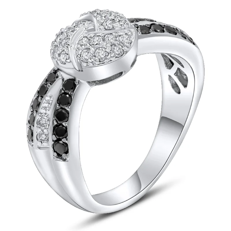 0.78ct Diamond Ring set in 14KT White Gold / R2580