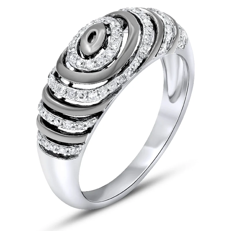 0.27ct Diamond Ring set in 14 KT White Gold / R45489B