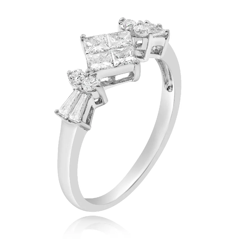 0.73ct Diamond Ring set in 18KT White Gold / R5981