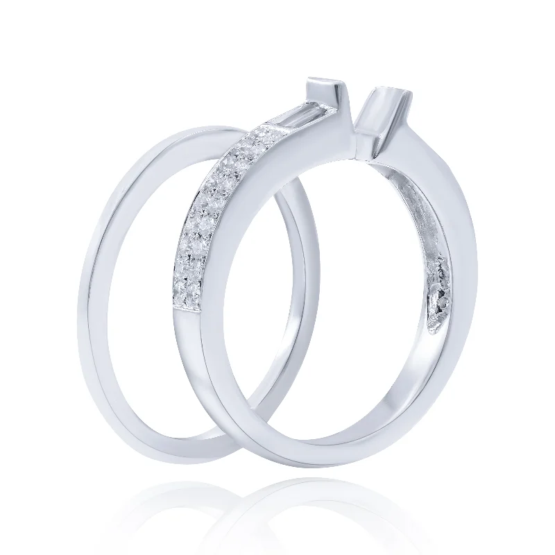 0.58 ct Diamond Ring set in 14KT White Gold / R6993