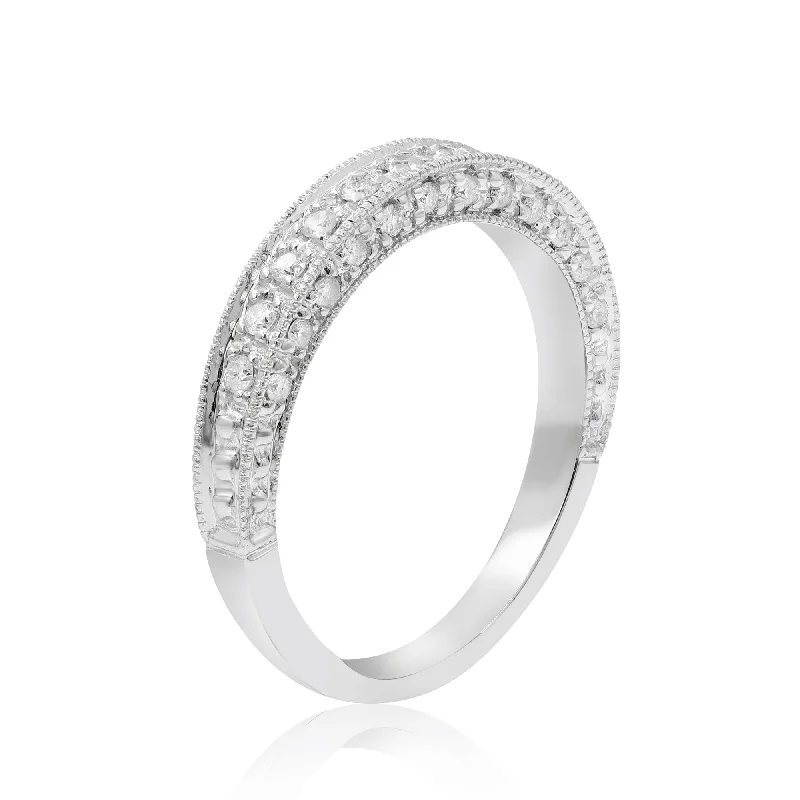 0.33ct Diamond Ring set in 14KT White Gold/ RA1300