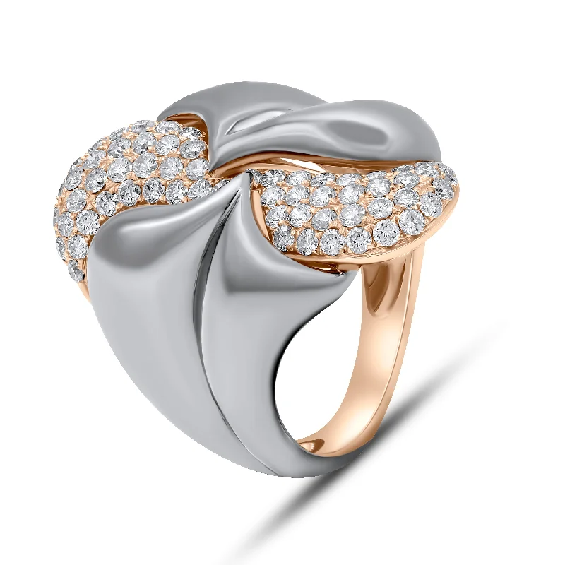 1.05ct Diamond Ring set in 18KT Rose Gold / RE142