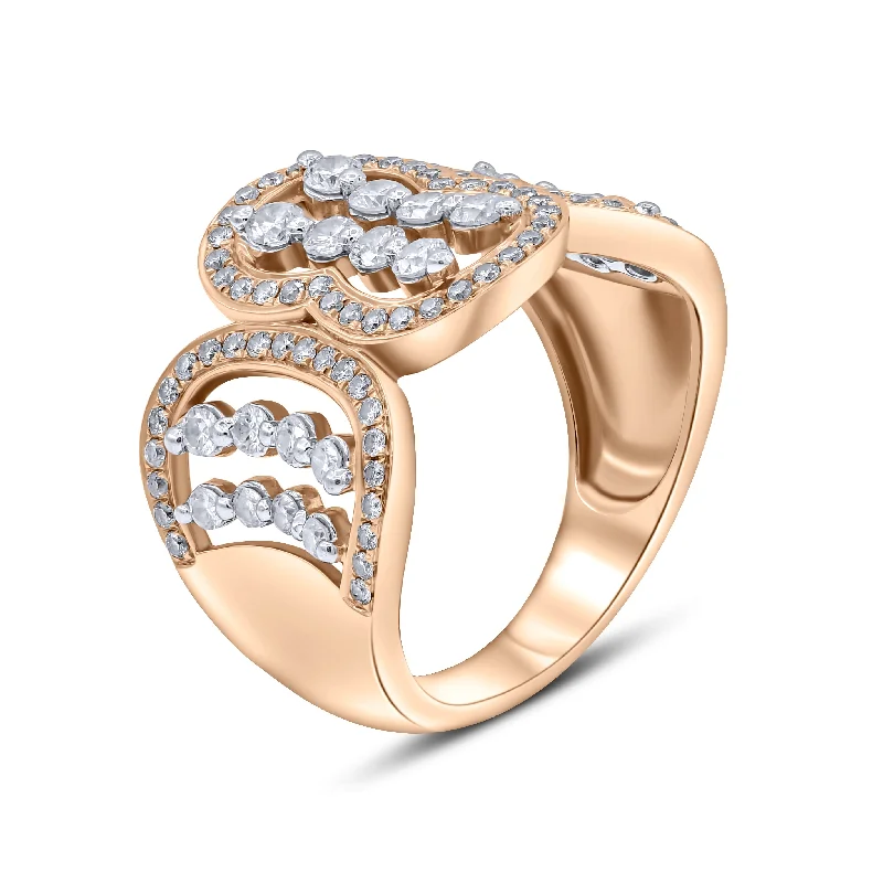 1.15ct Diamond Ring set in 18KT Rose Gold  / RF601