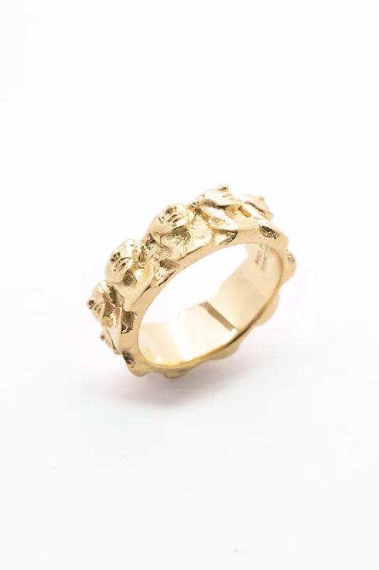 Talking Heads Ring | Gold