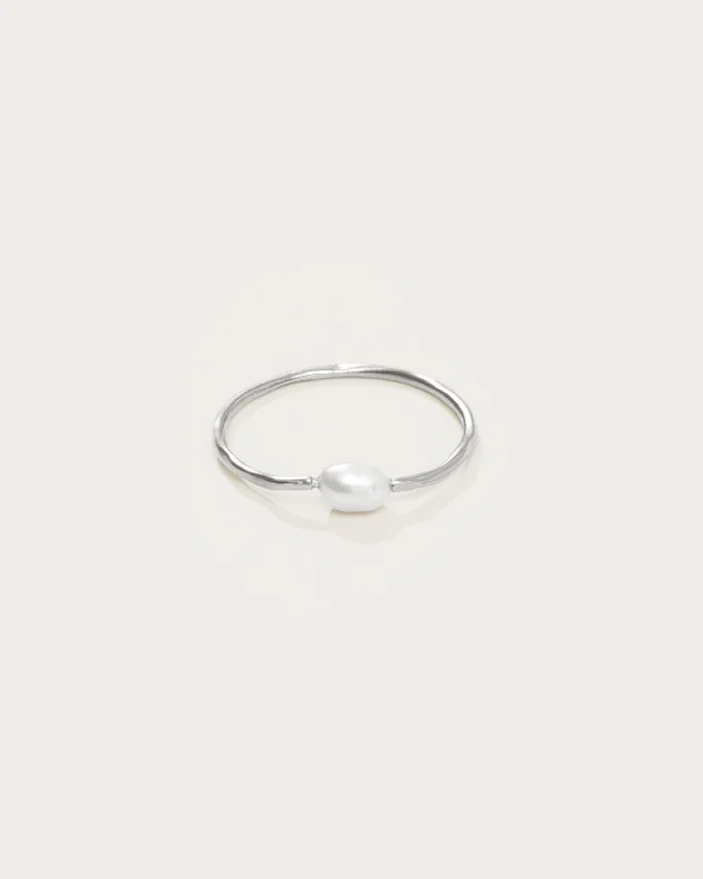 Thalassa Pearl Ring in Silver