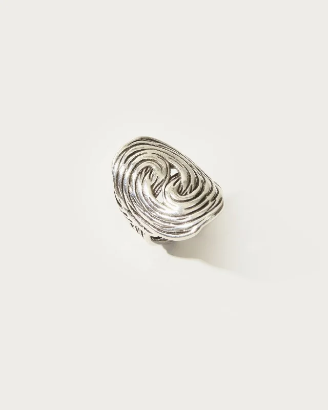 Silver Swirl Ring