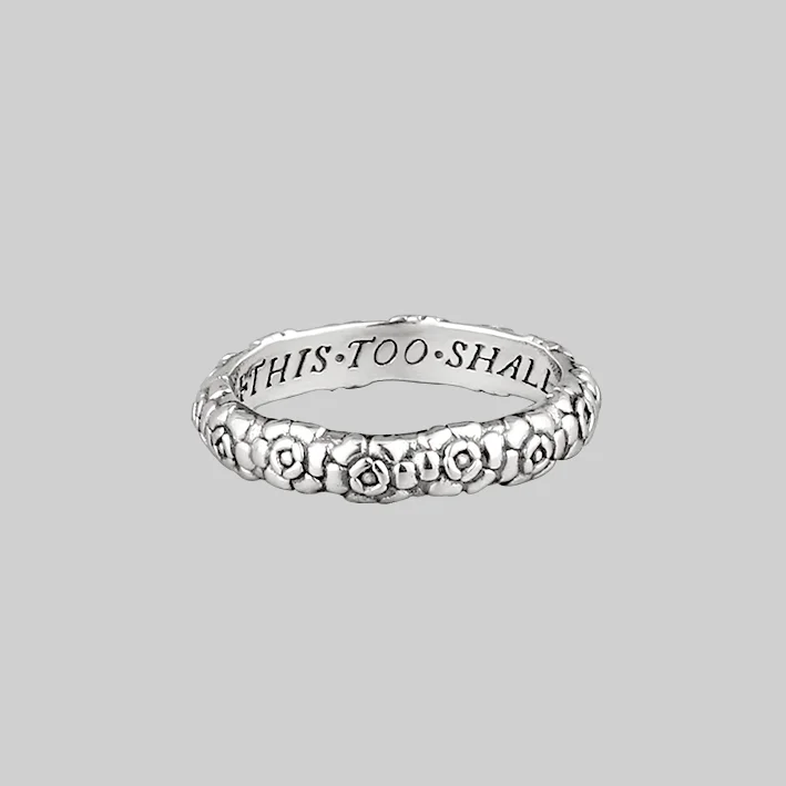 This Too Shall Pass Posie Ring - Silver