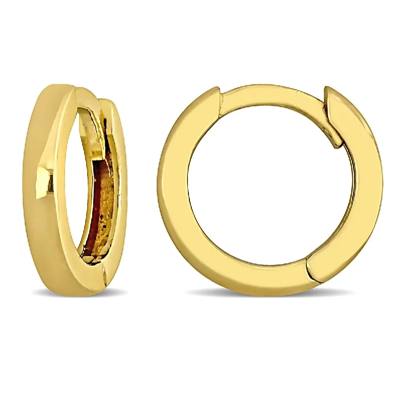 Miadora 1.8mm Baby Huggie Earrings 18k Yellow Gold