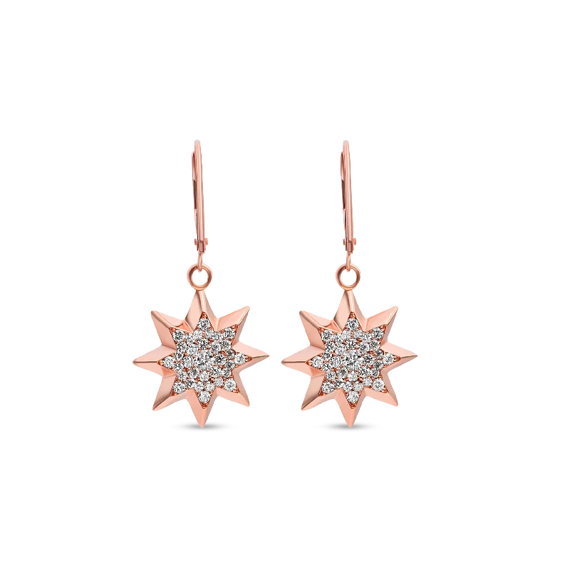 Star Earrings  -  Super Star in 18-karat Solid Gold